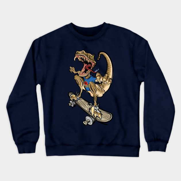 Cenozoic Skate Park Crewneck Sweatshirt by BoxingBiscotti